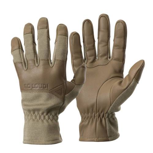 Direct Action - Rękawice Taktyczne Crocodile FR Gloves Long® - Kozia skóra - Light Coyote - GL-CRFL-NMX-LTC