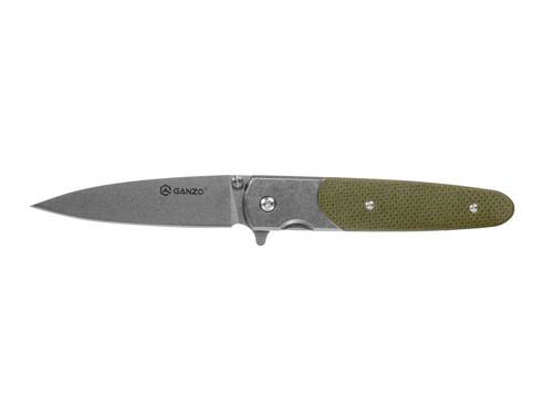 Ganzo - Nóż składany - 440C - Zielony - G743-2-GR - Noże składane