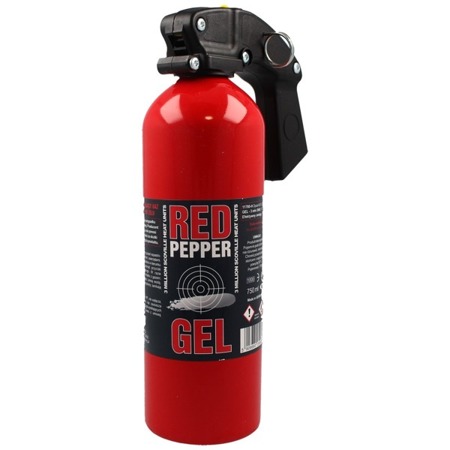 Gaz pieprzowy Graphite Red Pepper - Żel - HJF - 750 ml - Czerwony - 11700-H-RED - Gazy pieprzowe policyjne