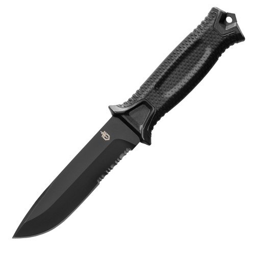 Gerber - Nóż Strongarm - Ząbkowany - Czarny - 31-003648 - Noże z głownią stałą