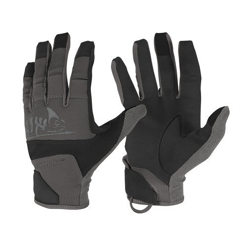 Helikon - Rękawice taktyczne Range Tactical Gloves Hard® - Czarne / Shadow Grey - RK-RNG-PO-0135A - Rękawice taktyczne