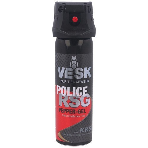 KKS - Gaz pieprzowy Vesk RSG Police - Żel - Strumień - 63 ml - 12063-G V - Gazy pieprzowe policyjne