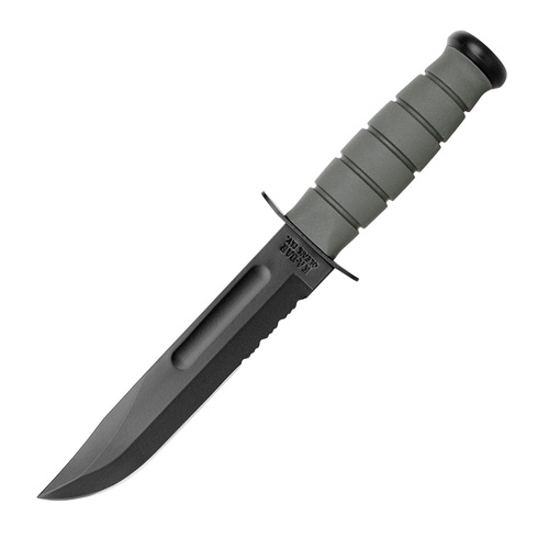 Ka-Bar 5012 - Nóż wojskowy Utility Knife - Foliage Green - Combo - Pochwa z tworzywa GFN - Noże z głownią stałą