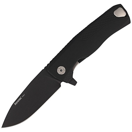 LionSteel - Nóż ROK Aluminium Black / Black Blade - ROK A BB - Noże składane