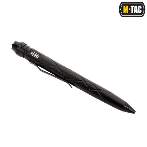 M-Tac - Długopis taktyczny z latarką TP-93 - Czarny - 60033002 - Długopisy taktyczne