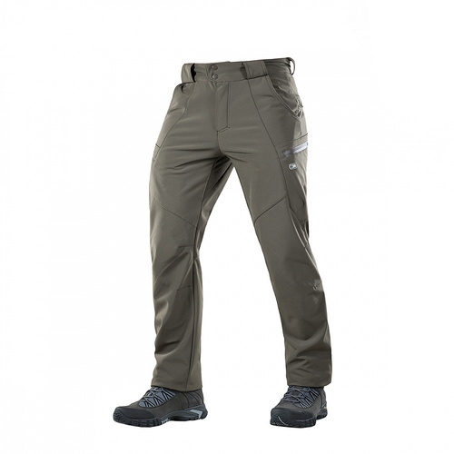 M-Tac - Spodnie taktyczne zimowe Softshell Winter - Oliwkowe - 20306001