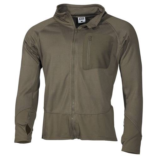MFH - Bluza termoaktywna US Jacket Lining - Zielony OD - 03202B - Bluzy wojskowe