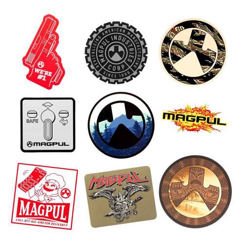 Magpul - Zestaw naklejek Magpul® Sticker Pack - 9 sztuk - MAG960