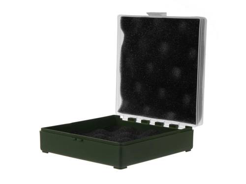 Megaline - Pudełko transportowe na broń - 11x11x3,5 cm - Zielono-przezroczyste - 607/0001GT - Pokrowce i walizki
