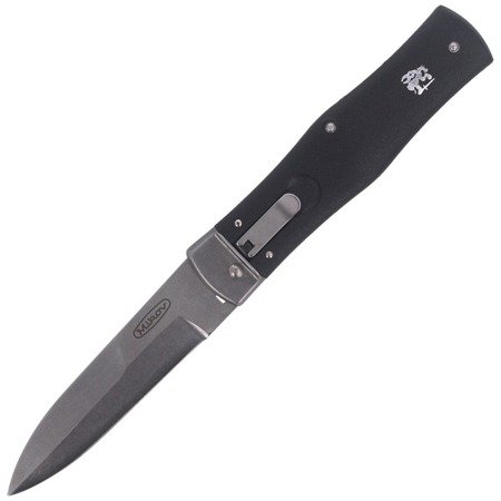 Mikov - Nóż sprężynowy Predator Stonewash ABS - Czarny - 241-BH-1/STKP - Noże z ostrzem składanym