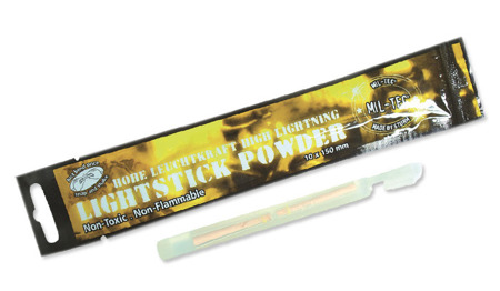 Mil-Tec - Lightstick światło chemiczne - Powder - 1 x 15 cm - Żółty - 149330 - Lightstick