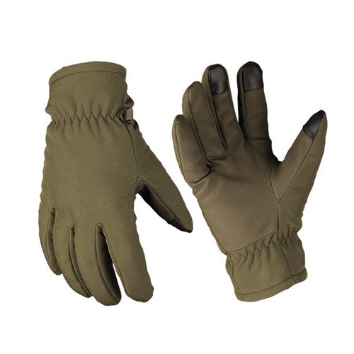 Mil-Tec - Rękawice zimowe Softshell Thinsulate™ - Zielone - 12521301 - Rękawice zimowe