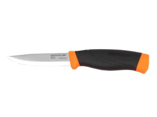 Morakniv - Nóż Companion HeavyDuty F - Stal węglowa - Pomarańczowy - 12495 - Noże z głownią stałą