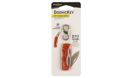 Nite Ize - Brelok z nożem składanym DoohicKey Key Chain Knife - Pomarańczowy - KMTK-19-R7 - Noże z ostrzem składanym