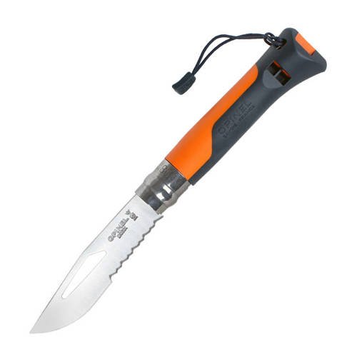 Opinel - Nóż N°8 Outdoor - Inox - Pomarańczowy - 001577 - Noże składane