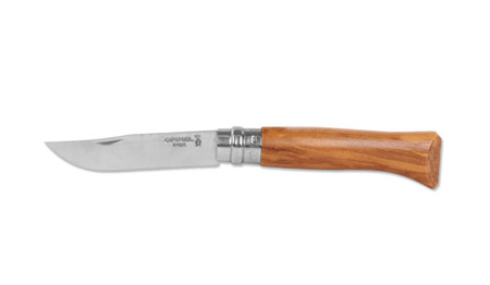 Opinel - Nóż N°8 VRI - Inox - Oliwka/Olivier - 002020 - Noże składane