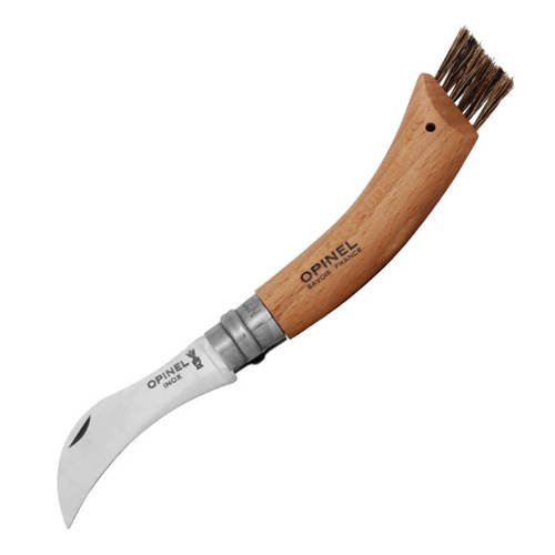 Opinel - Nóż N°8 VRI do zbierania grzybów - Inox - 001252 - Noże składane