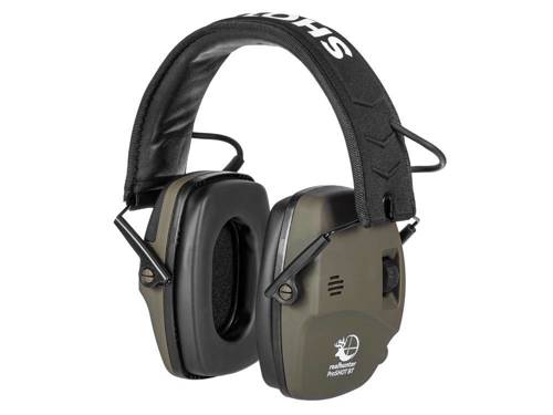 RealHunter - Aktywne ochronniki słuchu Active ProSHOT BT - Oliwkowe - 258-050 - Słuchawki aktywne