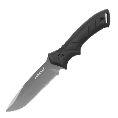 Schrade - Nóż survivalowy Partially Serrated Drop Point Fixed Blade - SCHF31S - Noże z głownią stałą