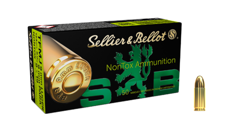 Sellier&Bellot - Amunicja pistoletowa 9x19 Para TFMJ NONTOX 124 gr/ 8.0 g