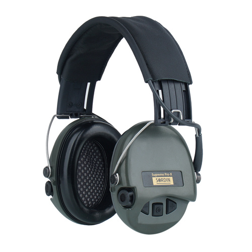 Sordin - Aktywne ochronniki słuchu Supreme Pro-X - Zielone - 75302-X/L-S - Słuchawki aktywne