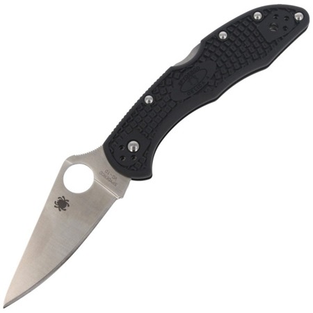 Spyderco - Nóż składany Delica® 4 FRN Flat Ground Black - C11FPBK - Noże z ostrzem składanym
