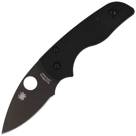 Spyderco - Nóż składany Lil' Native® G-10 Black / Black Blade - C230GPBBK - Noże z ostrzem składanym