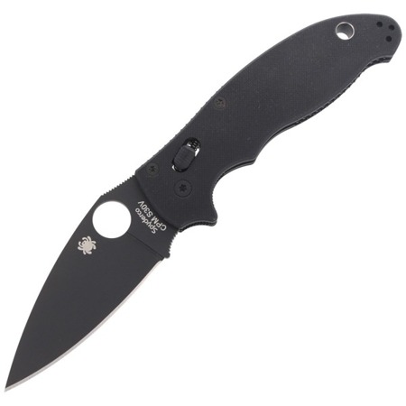 Spyderco - Nóż składany Manix™ 2 G-10 Black / Black Blade - C101GPBBK2 - Noże z ostrzem składanym