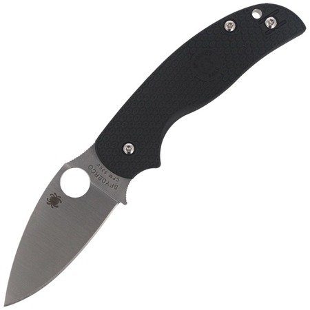 Spyderco - Nóż składany Sage 5 Lightweight Plain - C123PBK - Noże z ostrzem składanym