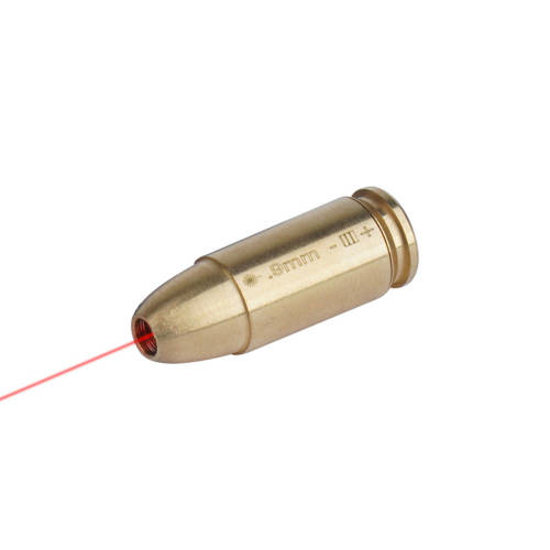 Vector Optics - Nabój laserowy 9 mm - Czerwony laser - Mosiężny - SCBCR-11 - Montaże do lunet celowniczych i kolimatorów