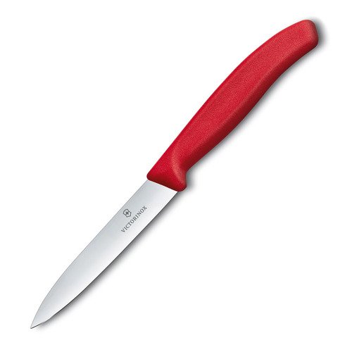 Victorinox - Nóż kuchenny Swiss Classic - Gładki - Czerwony - 6.7701 - Sztućce turystyczne