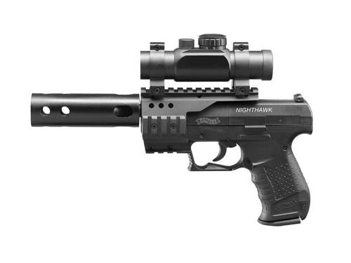 Walther - Pistolet wiatrówka NightHawk z kolimatorem - 4,5 mm - 412.02.30 - Wiatrówki krótkie