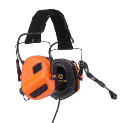 Earmor - Aktywne ochronniki słuchu M32 PLUS - Vivid Orange - M32-OG (PLUS)