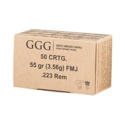GGG - набої до гвинтівки калібру .223 Rem. GPR11 55 г / 3,56 г FMJ