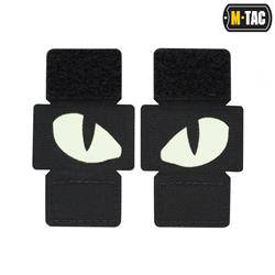 M-Tac - Світловідбиваючі нашивки Tiger Eyes Laser Cut - пара - чорний - 51140002