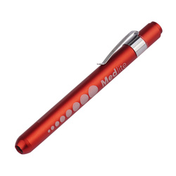 Mactronic - Медичний ліхтарик-ручка MedLite - 4000K - 10lm - 2xAAA - червоний - PHH0081