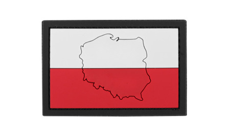 101 Інкорпорейтед. - 3D нашивка - Прапор Польщі з контуром - 444130-7173 - Нашивки PVC 3D