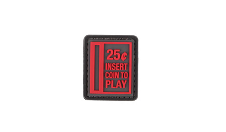 101 Інкорпорейтед. - 3D патч - Insert Coin to Play - червоний - 444130-7147 - Нашивки PVC 3D