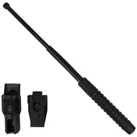 ESP - Загартований телескопічний кийок з кобурою - 18" - Рукоятка з додатковою ручкою - чорна - ExB-18H BLK BH-54 - ExB-18H BLK BH-54 - Телескопічні палиці, тонфи